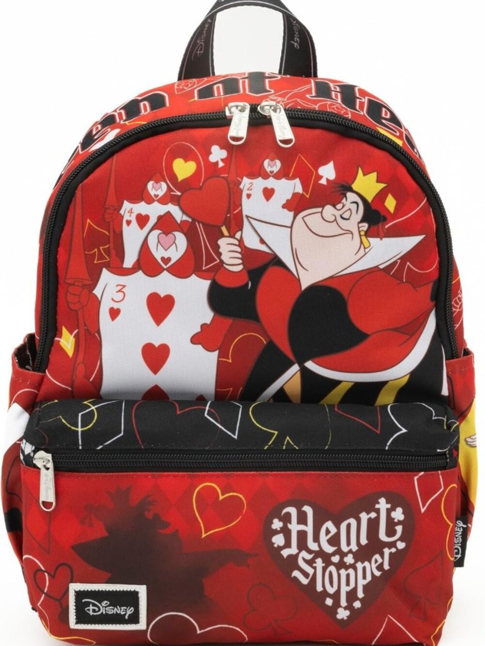 Disney Queen of Hearts 13" Nylon Backpack - Cute, Stylish, Lightweight Daypack